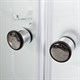DETO Душевая кабина EM1510N без крыши, размер 100x100 см, профиль глянцевый хром, стекло с узором EM1510N - фото 217299