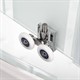 DETO Душевая кабина EM2790N без крыши, размер 90x90 см, профиль глянцевый хром, стекло с узором EM2790N - фото 217561