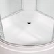 DETO Душевая кабина EM2710 LED, размер 100x100 см, профиль глянцевый хром, стекло с узором EM2710LED - фото 217716