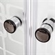 DETO Душевая кабина EM2710 LED, размер 100x100 см, профиль глянцевый хром, стекло с узором EM2710LED - фото 217720