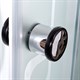 DETO Душевая кабина EM4590 с электрикой, размер 90x90 см, профиль глянцевый хром, стекло с узором EM4590EL - фото 218280