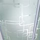 DETO Душевая кабина EM4590 с электрикой, размер 90x90 см, профиль глянцевый хром, стекло с узором EM4590EL - фото 218283