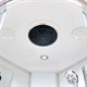 DETO Душевая кабина EM4590 с электрикой, размер 90x90 см, профиль глянцевый хром, стекло с узором EM4590EL - фото 218296