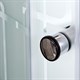 DETO Душевая кабина EM4590N LED с гидромассажем, размер 90x90 см, профиль глянцевый хром, стекло с узором EM4590NLED+GM - фото 218542