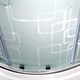DETO Душевая кабина EM4590N LED с гидромассажем, размер 90x90 см, профиль глянцевый хром, стекло с узором EM4590NLED+GM - фото 218545
