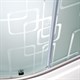 DETO Душевая кабина EM4510 стандартная, размер 100x100 см, профиль глянцевый хром, стекло с узором - фото 218584