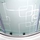 DETO Душевая кабина EM4510N LED, размер 100x100 см, профиль глянцевый хром, стекло с узором - фото 218877