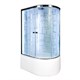 DETO Душевая кабина EM4512L LED, размер 120x80 см, профиль глянцевый хром, стекло с узором EM4512LLED - фото 219930