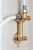 DETO Душевая кабина EM4512LN без крыши, размер 120x80 см, профиль глянцевый хром, стекло с узором EM4512LN - фото 219936