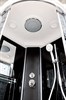 DETO Душевая кабина BM1590 стандартная BLACK, размер 90x90 см, профиль глянцевый хром, стекло тонированное - фото 220705