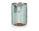 DETO Душевая кабина A01 с гидромассажем, размер 100x100 см, профиль глянцевый хром, стекло прозрачное - фото 221807