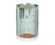 DETO Душевая кабина A01 с гидромассажем, размер 100x100 см, профиль глянцевый хром, стекло прозрачное - фото 221808