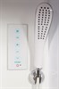 DETO Душевая кабина L602R LED, размер 120x80 см, профиль матовый хром, стекло прозрачное L602RLED - фото 223153