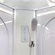 DETO Душевая кабина L602R LED, размер 120x80 см, профиль матовый хром, стекло прозрачное L602RLED - фото 223158