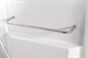 DETO Душевая кабина L510 с гидромассажем, размер 100x100 см, профиль матовый хром, стекло прозрачное - фото 224196