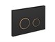 CERSANIT Кнопка TWINS для LINK PRO/VECTOR/LINK/HI-TEC пластик черный матовый с рамкой - фото 226896