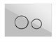 CERSANIT Кнопка TWINS для LINK PRO/VECTOR/LINK/HI-TEC стекло белый - фото 226897