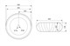 ABBER Раковина накладная  Bequem AC2115 белая, диаметр 40 см - фото 227189