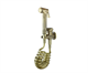 Bronze de Luxe 10235/1 Комплект гигиенического душа с вентилем (на одну воду)  пружинным шлангом ABS - фото 228675