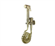 Bronze de Luxe 10235/1 Комплект гигиенического душа с вентилем (на одну воду)  пружинным шлангом ABS - фото 228678