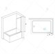 RGW Screens Шторка на ванну  SC-056, неподвижная, ширина 30 см - фото 229838