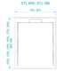 RGW STL Душевой поддон прямоугольный  STL MW Белый мрамор, размер 80x100 см 52212810-15