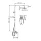 WASSERKRAFT Душевая система-стойка со смесителем с изливом, хром - фото 230804