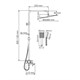 WASSERKRAFT Душевая система-стойка со смесителем с изливом, хром - фото 230816