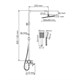 WASSERKRAFT Душевая система-стойка со смесителем с изливом, хром - фото 230828