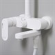 WASSERKRAFT Душевая система-стойка со смесителем с изливом, белый Soft-touch - фото 230955