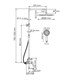 WASSERKRAFT Душевая система-стойка со смесителем с изливом, золото - фото 231136