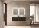 SANVIT Рольф W Тумба подвесная для ванной комнаты, 2 выдвижных ящика на одном уровне   (раковина r9122d) - фото 231289