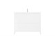 VELVEX Jill Тумба подвесная под раковину, ширина 50 см, цвет белый - фото 233647