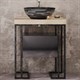 VELVEX Loft Металлические ножки к тумбе  Gelou 40 Black kmGEL.2-54, ширина 40 см, цвет черный kmGEL.2-54