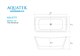 AQUATEK Верса Ванна акриловая отдельностоящая,  размер 170x80 см, цвет белый, в комплекте со сливом и ножками - фото 234348