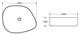 BELBAGNO Раковина керамическая накладная BB1435-NERO, асимметрия, 545х415х140, цвет черный - фото 235369