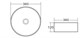 BELBAGNO Раковина накладная керамическая BB1357, круглая, 375х375х120, цвет белый - фото 235419