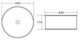 BELBAGNO Раковина накладная керамическая круглая BB1383, круглая, 455х455х165, цвет белый - фото 235431