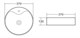 BELBAGNO Раковина накладная керамическая круглая BB1400, круглая, 370х370х125, цвет белый - фото 235433