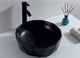 BELBAGNO Раковина накладная керамическая черная BB1409H301, круглая, 410х410х145, цвет черный - фото 235434
