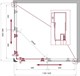 BELBAGNO Uno-195 Душевой уголок прямоугольный, размер 120х100 см, двери раздвижные, стекло 5 мм UNO-195-AH-2-120/100-CH-CR - фото 236177