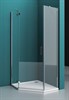 BELBAGNO Kraft Душевой уголок пятиугольный, размер 100х100 см, двери распашные, стекло 6 мм - фото 237947