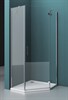 BELBAGNO Kraft Душевой уголок пятиугольный, размер 100х100 см, двери распашные, стекло 6 мм - фото 237952