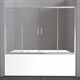 BELBAGNO Unique Шторка на ванну, размер 150 см, двери раздвижные, стекло 5 мм - фото 238269