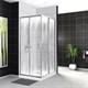 BELBAGNO Uno-195 Душевой уголок квадратный, размер 100х100 см, двери раздвижные, стекло 5 мм UNO-195-A-2-100-CH-CR - фото 238771