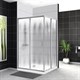 BELBAGNO Uno-195 Душевой уголок прямоугольный, размер 120х100 см, двери раздвижные, стекло 5 мм UNO-195-AH-2-120/100-CH-CR - фото 238786