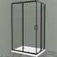 BELBAGNO Uno-195 Душевой уголок прямоугольный, размер 120х90 см, двери раздвижные, стекло 5 мм - фото 238830