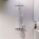 DAMIXA Gala Душевая система с ванно-душевым термостатическим смесителем-полкой и гигиеническим душем, цвет хром - фото 240198