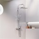 DAMIXA Gala Душевая система с ванно-душевым термостатическим смесителем-полкой и гигиеническим душем, цвет хром - фото 240199