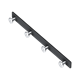 DAMIXA Jupiter Набор крючков для полотенец, цвет черный - фото 240222